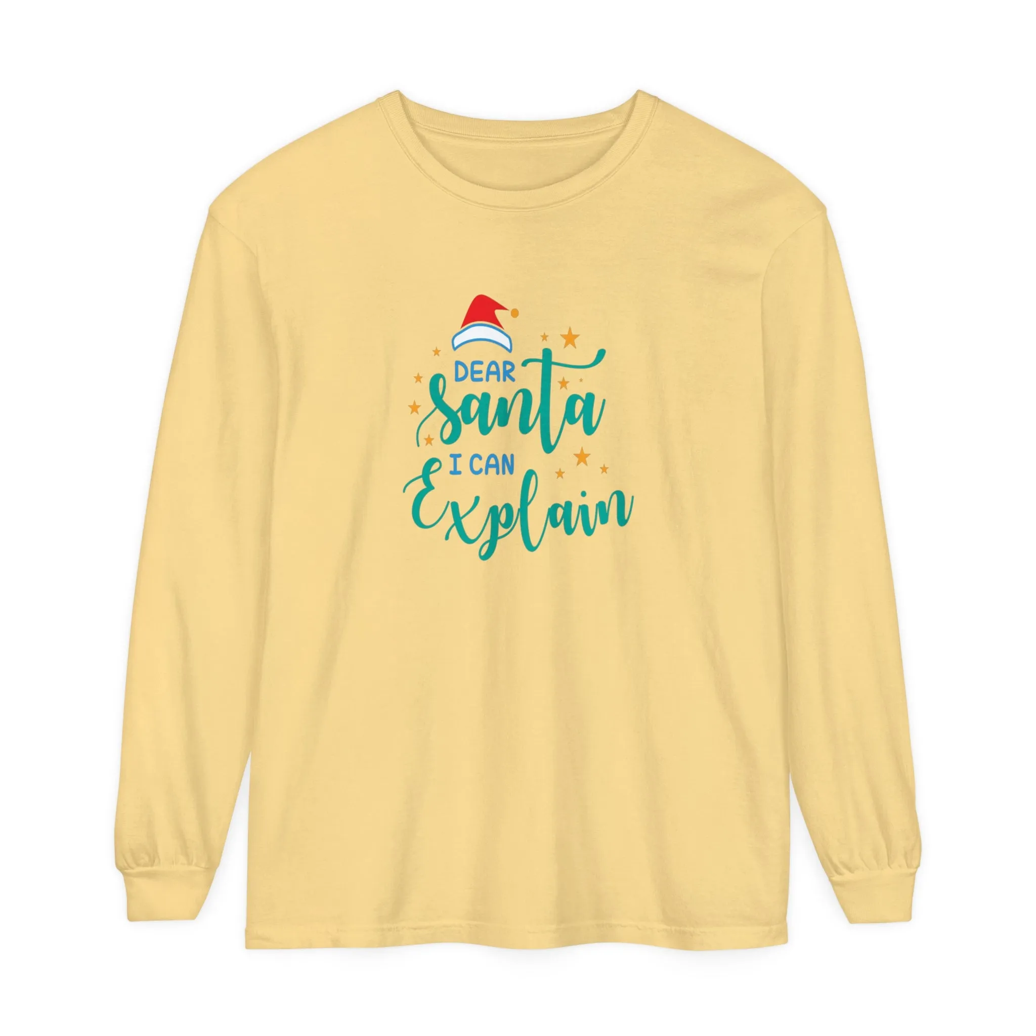 Dear Santa I Can Explain Long Sleeve T-Shirt, Christmas Gift, Unisex Apparel for Him/Her