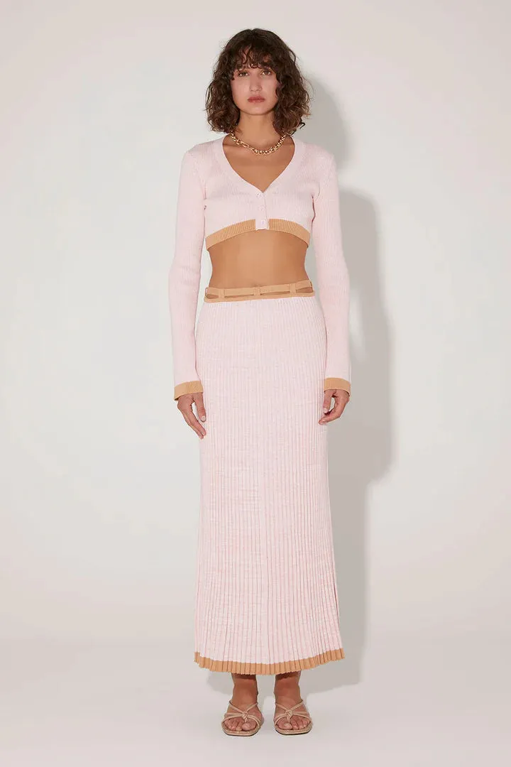 Hansen   Gretel Esme Knit Midi Skirt in Dusk
