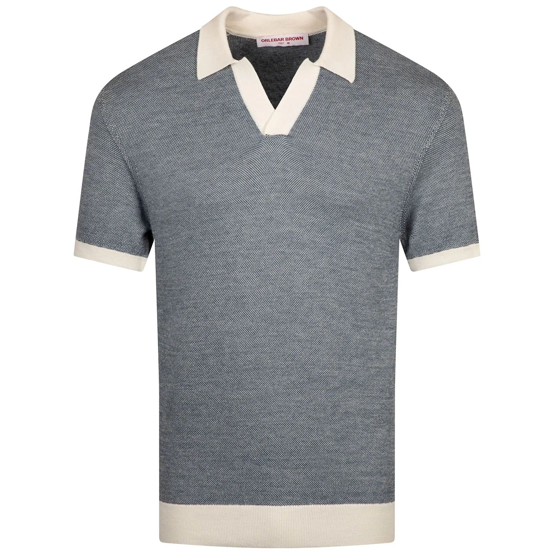 Horton Contrast Polo Dark Aquamarine/White Sand - 2024