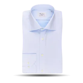 Light Blue Slimline Single Cuff Shirt