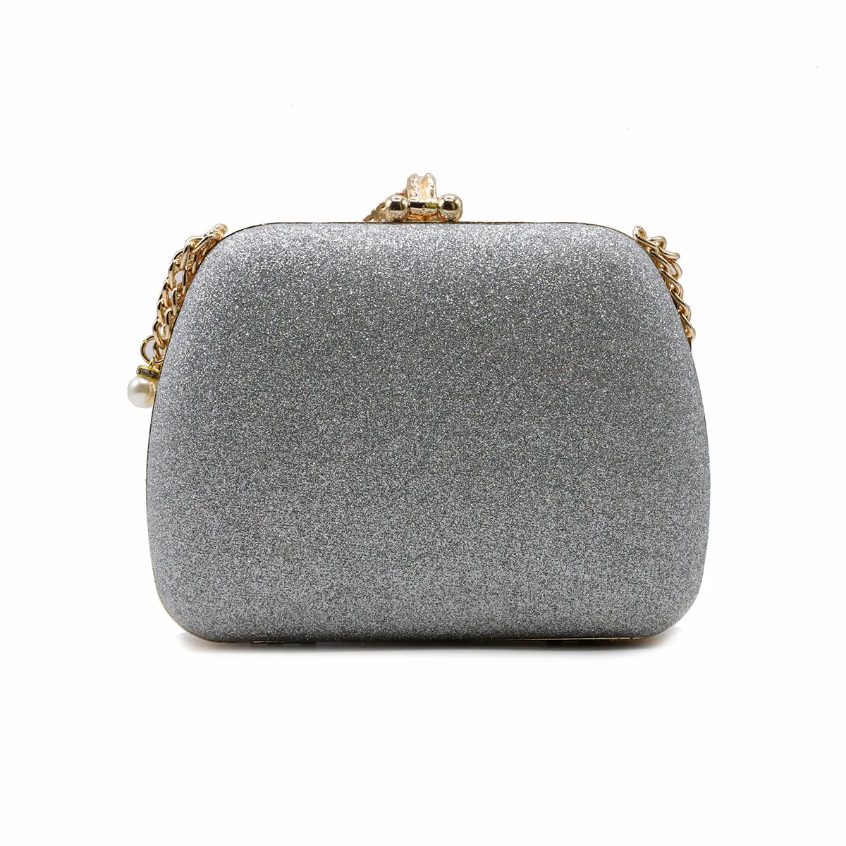 Silver Fancy Clutch C00C20220