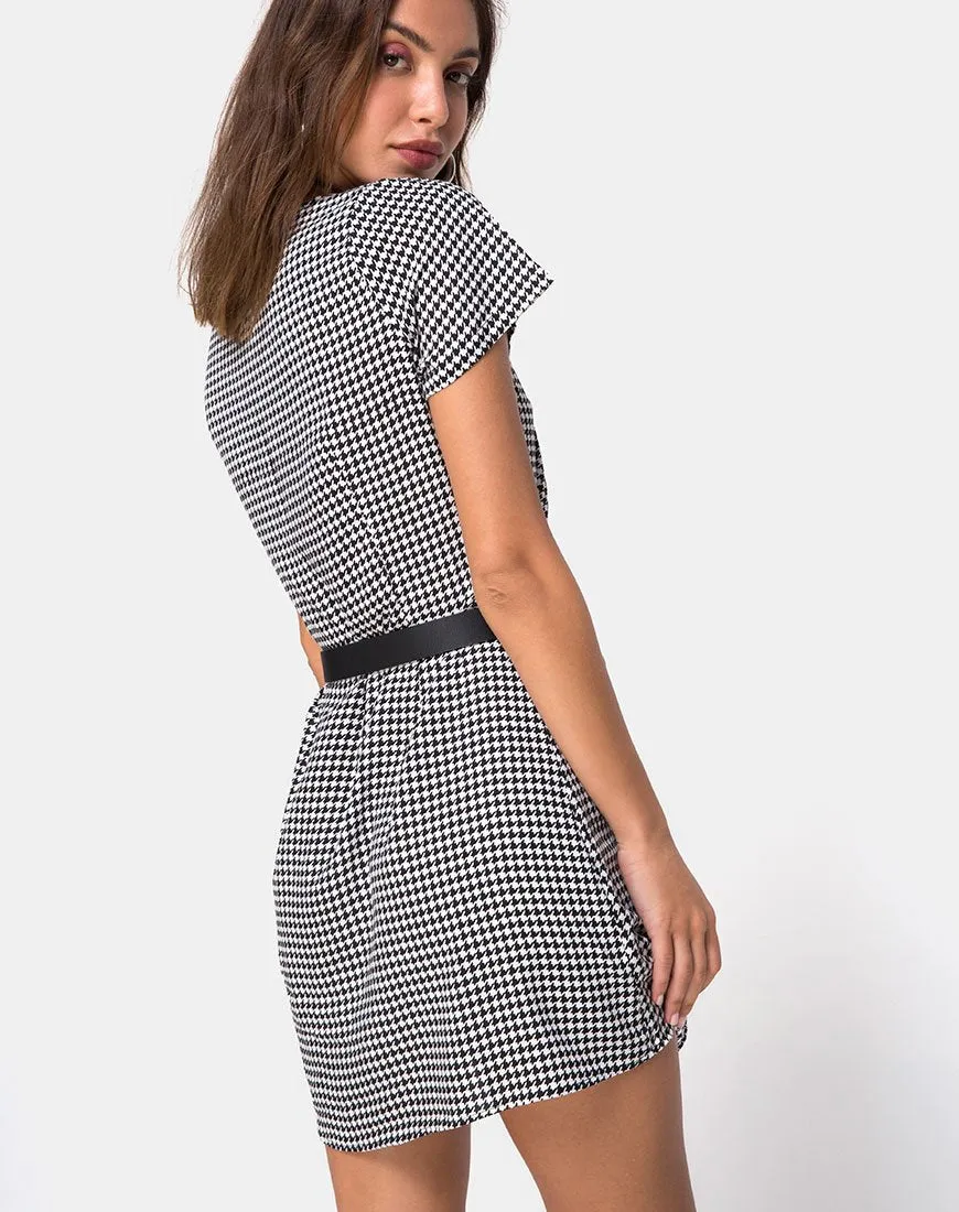 Zavacca Tea Dress in Small Dogtooth